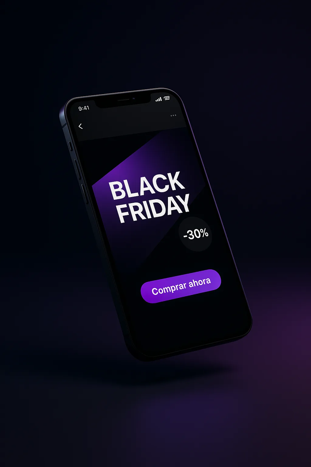 Ejemplo de campaña de email para Black Friday